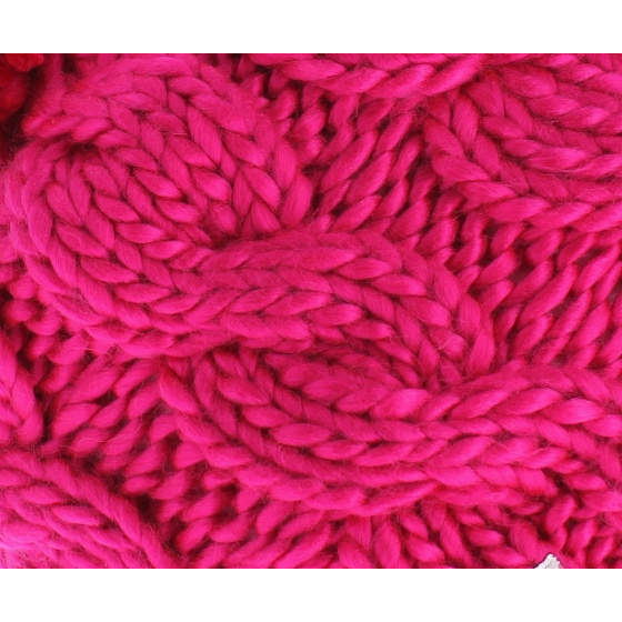 The Rosa Fuchsia Coal Beanie