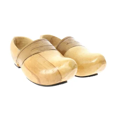 sabots bois vernis avec semelles Reference : 5092 | Chapellerie Traclet