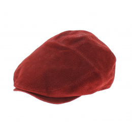 Burgundy Leather Ralph Cap - Traclet