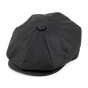 Black waxed canvas cap JAXON