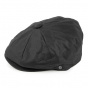 Black waxed canvas cap JAXON