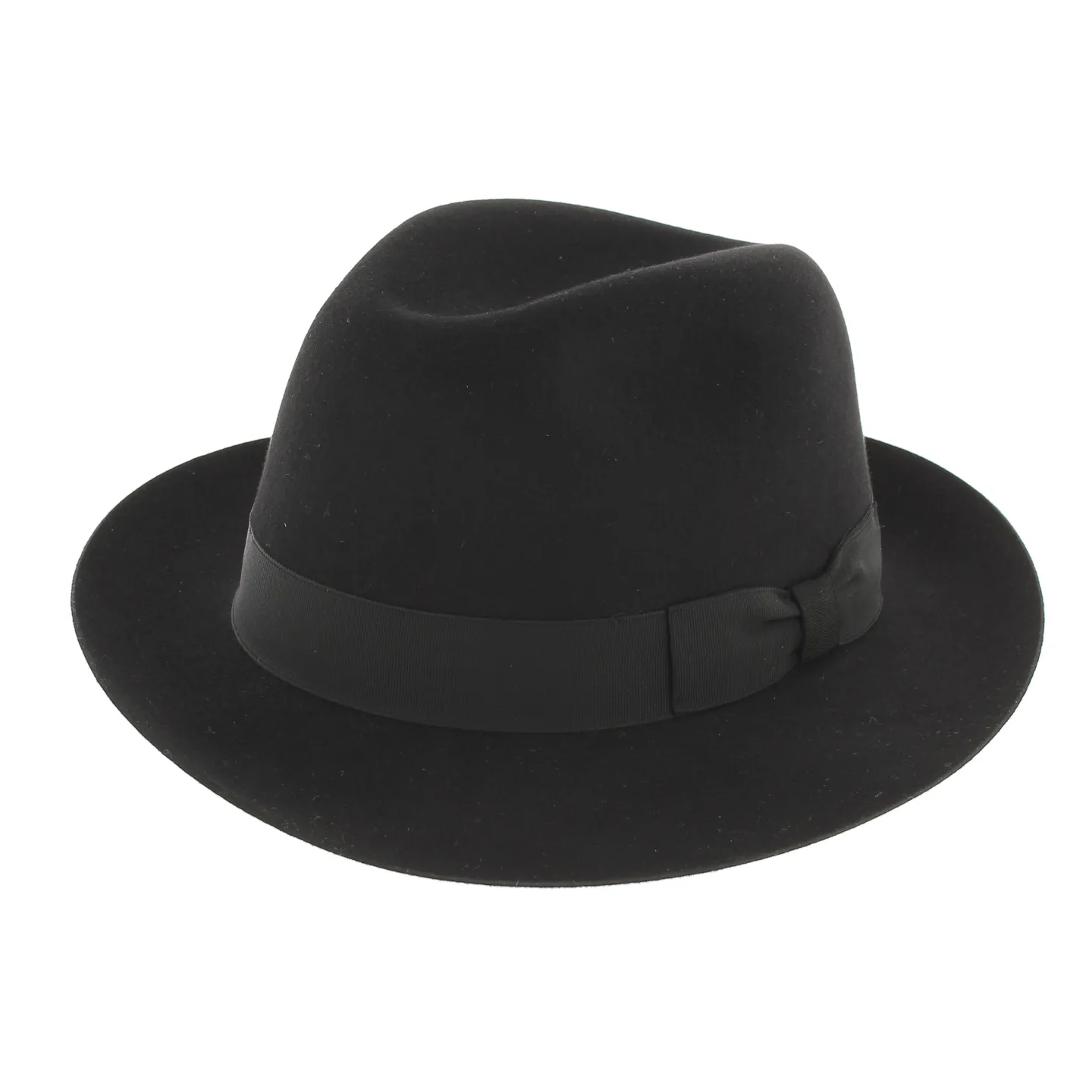Le François Black Fedora Hat Reference: 350 | Traclet Millinery