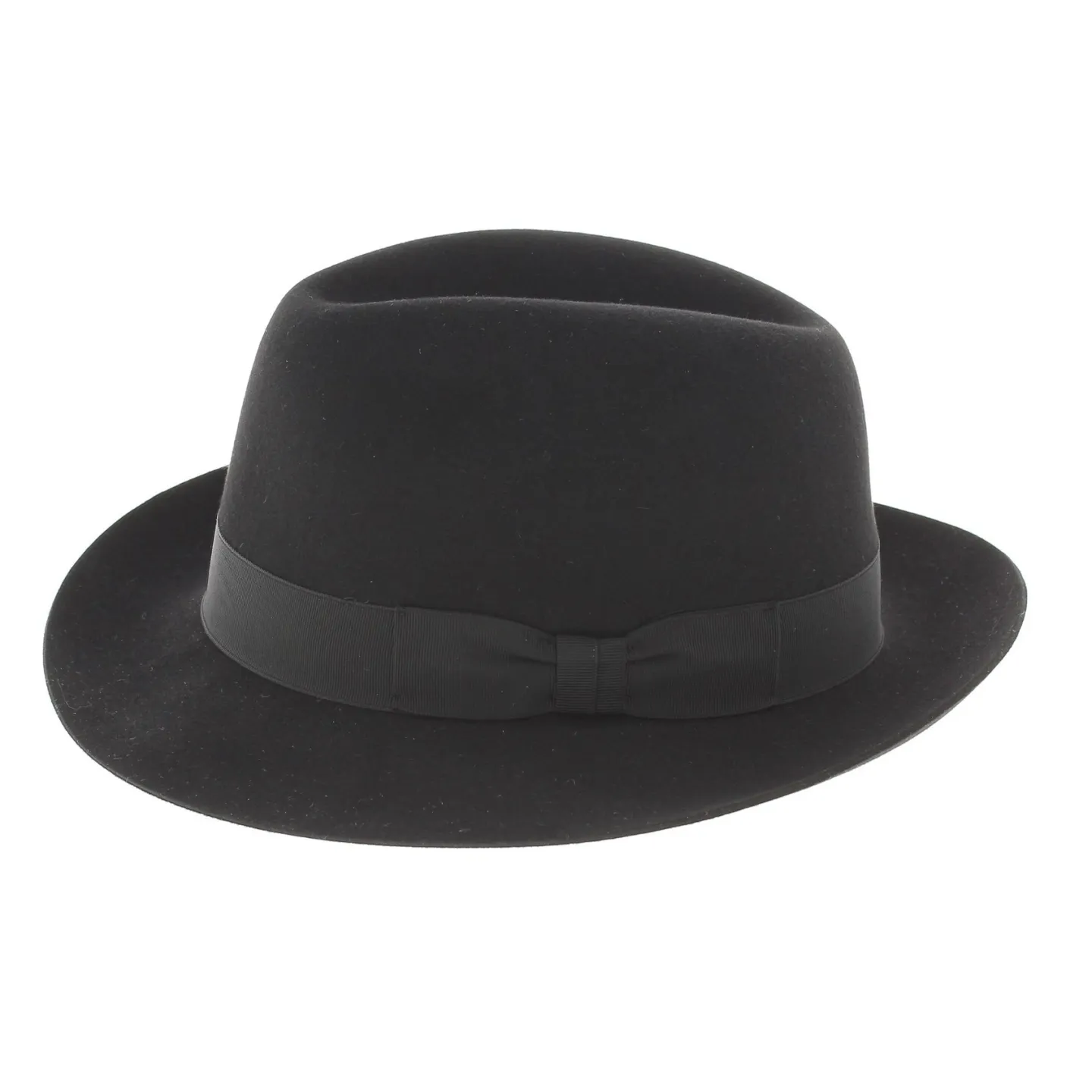 Le François Black Fedora Hat Reference: 350 | Traclet Millinery