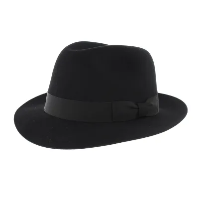 Chapeau Fedora noir Le François Reference : 350 | Chapellerie Traclet