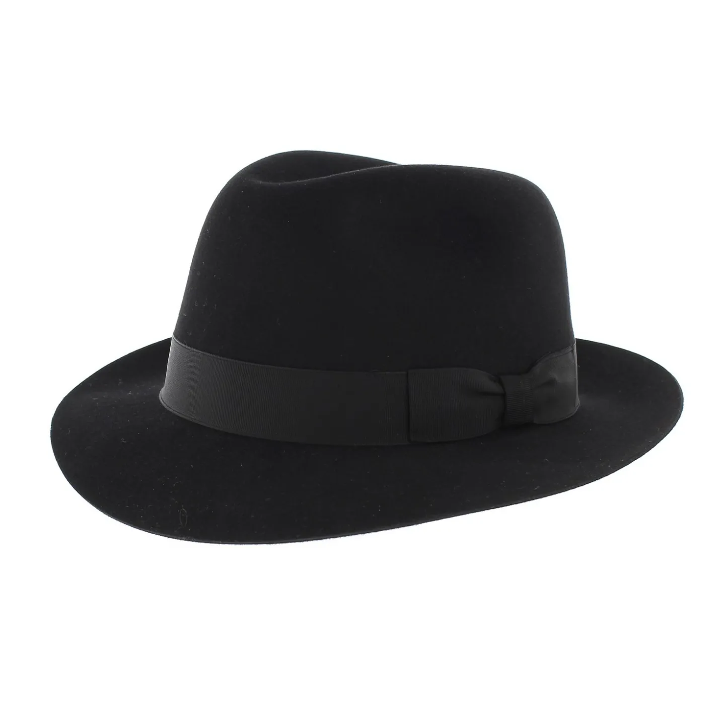 Le François Black Fedora Hat Reference: 350 | Traclet Millinery