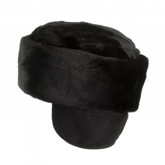 Cossack Toque with Ear Flaps - Black Chechia - Traclet Cossack Toque with Ear Flaps - Black Chechia - Traclet