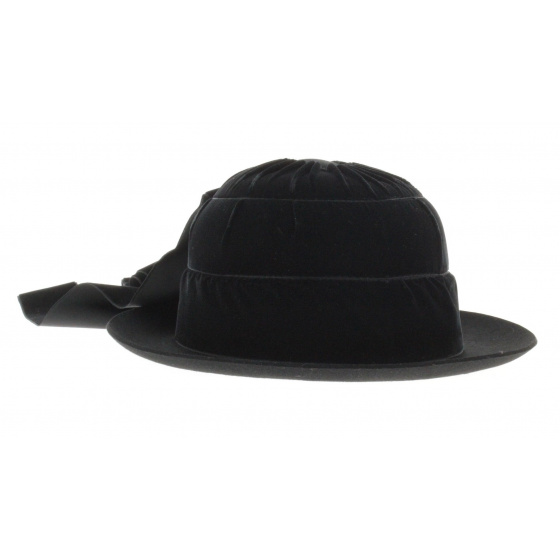 Bigouden Hat Wool Felt Black -Traclet Bigouden Hat Wool Felt Black -Traclet