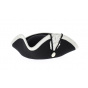 Revolution Tricorn with Silver Trim Black Felt