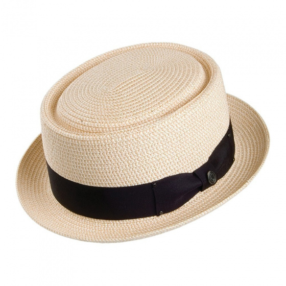 Beige Pork Pie Hat