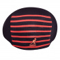 Panel Stripe 507 Cap Black with red stripes - Kangol