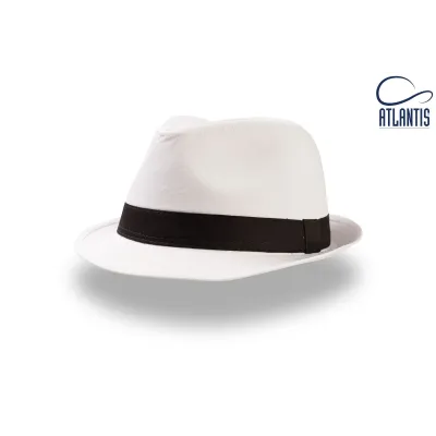 chapeau hip hop - Chapeau Trilby Petit Hip-Hop Coton Blanc