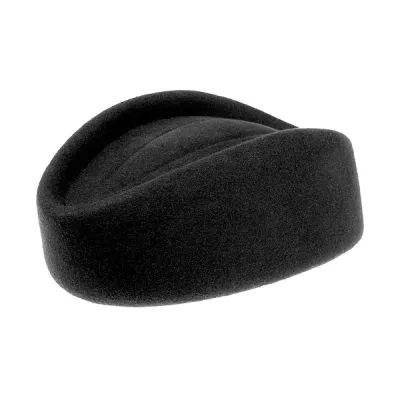 Black Flight Attendant Pillbox Hat Reference: 5198 | Chapellerie Traclet