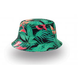 Green Tropical Lisa Bucket Hat - Traclet