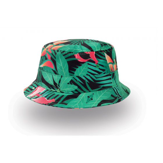 Green Tropical Lisa Bucket Hat - Traclet