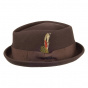 Porkpie Keaton Jaxon Brown Hat