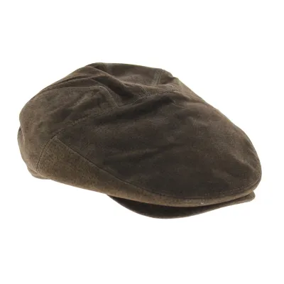 Casquette Cuir Plate Ralph Marron