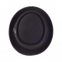 Black Walworth Pork Pie Hat