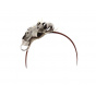 Navy - brown hair ornament