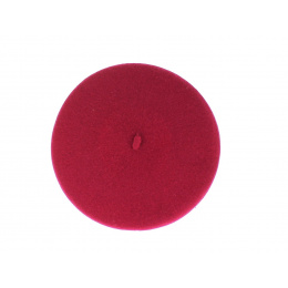Classic Raspberry Wool Beret - Traclet