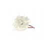 Navy Headband - White Hair Accessory