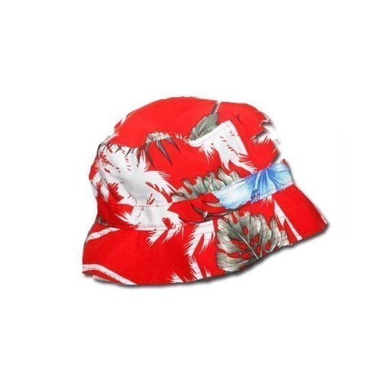 Red Ethos Flowers Bucket Hat
