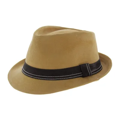 Leather Trilby Hat - Brown Strike - Traclet Boutique Reference: 5283 | Traclet Hat Shop