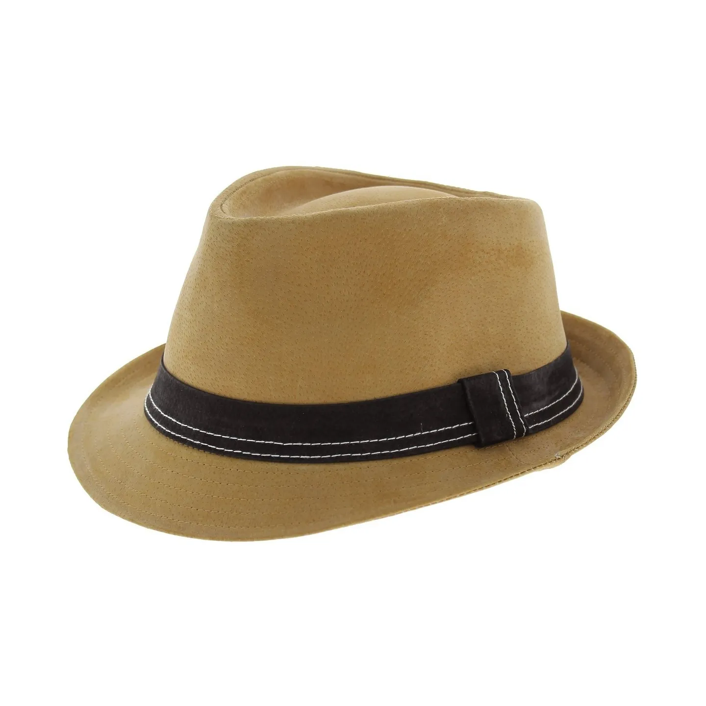 Chapeau Trilby cuir - Strike Marron - Boutique Traclet Reference : 5283 | Chapellerie Traclet