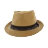 Chapeau Trilby cuir - Strike Marron - Boutique Traclet Reference : 5283 | Chapellerie Traclet