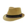 Leather Trilby Hat - Brown Strike - Traclet Boutique Reference: 5283 | Traclet Hat Shop