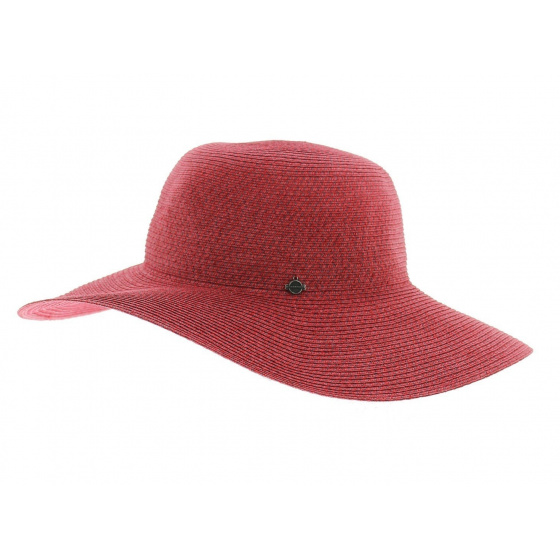 Summer Wide Brim Hat Lea Berry Red