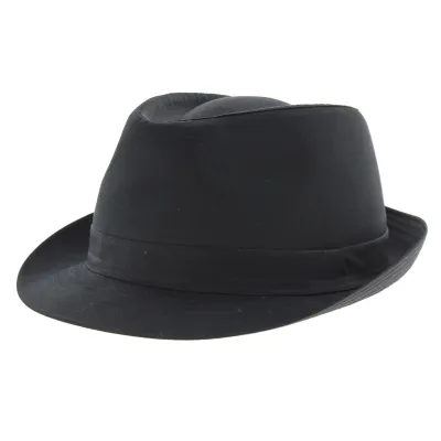 Chapeau Trilby Coton Noir