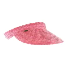 Casquette Visière Paille - Rose  Reference : 5331 | Chapellerie Traclet