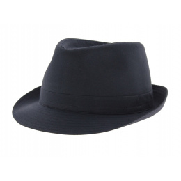 Trilby Hat Cotton Blue Navy