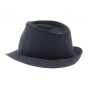 Trilby hat Cotton Navy Blue