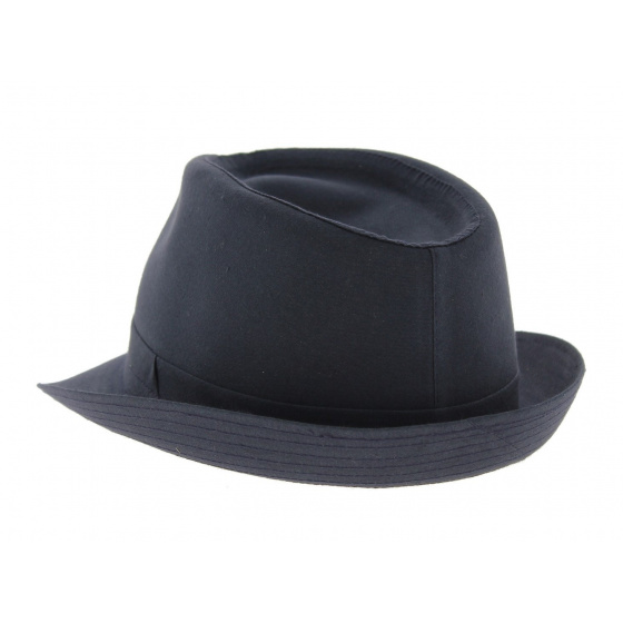 Chapeau trilby Coton Bleu Marine Chapeau trilby Coton Bleu Marine