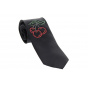 Cherry Rhinestone Silk Tie