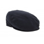 Navy Bostone Flat Cap