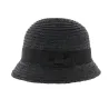 Maithe Black Straw Cloche Hat Reference: 5376 | Traclet Hat Shop