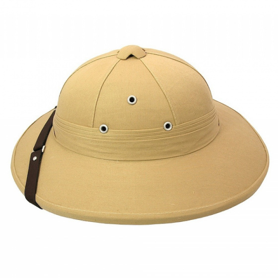 French Colonial Khaki Helmet - Traclet