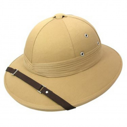 French Colonial Khaki Helmet - Traclet
