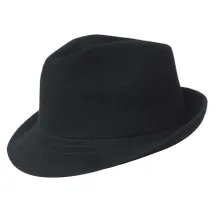 Chapeau Trilby Bamboo Arnold Noir - Kangol Reference : 5412 | Chapellerie Traclet