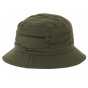 Khaki Travel Bucket Hat with Pocket