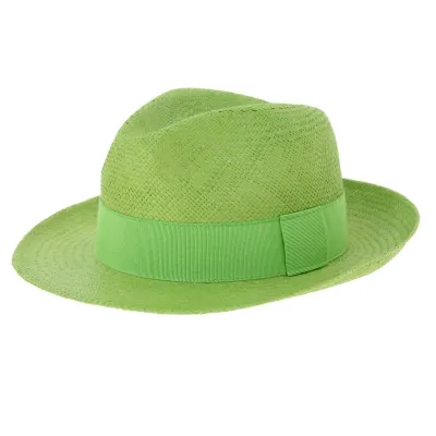 Chapeau panama Manabi - Vert Reference : 5442 | Chapellerie Traclet