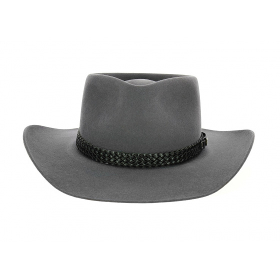 Akubra Snow River Felt Hat - Grey