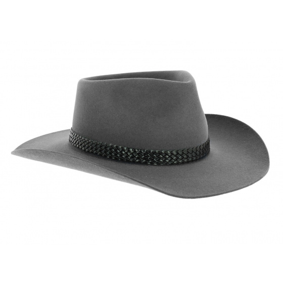 Akubra Snow River Felt Hat - Grey