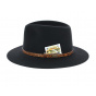 Banjo Patterson Black Fur Felt Hat - Akubra
