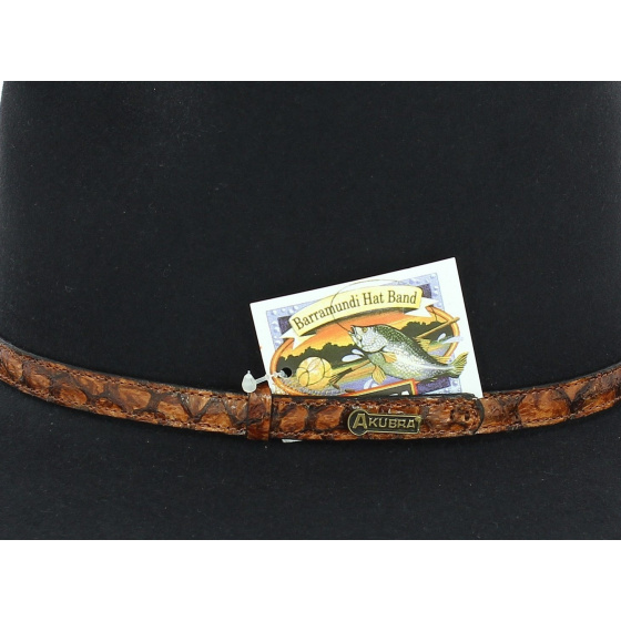 Chapeau Banjo Patterson Feutre Poil Noir - Akubra Chapeau Banjo Patterson Feutre Poil Noir - Akubra