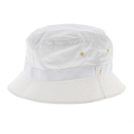 White Raffi Rain Bucket Hat - Kangol