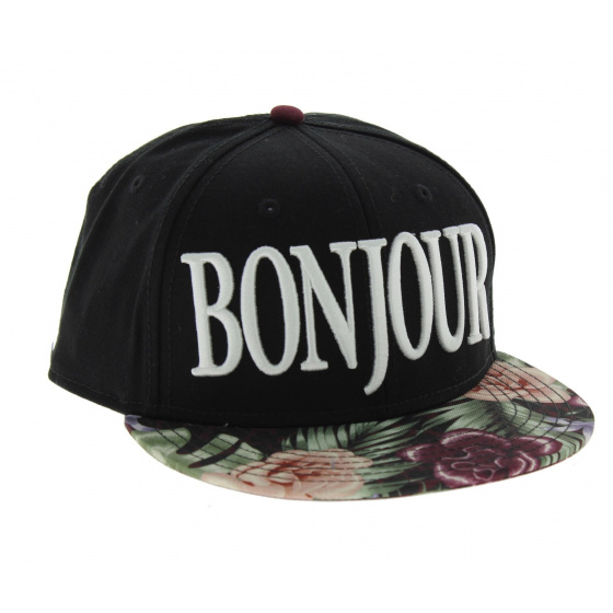C&S - Bonjour Black Snapback Cap