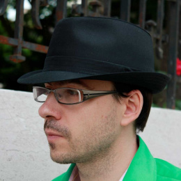 Trilby Black Cotton Hat